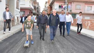 Başkan Uçak, sıcak asfalt çalışmalarını yerinde inceledi