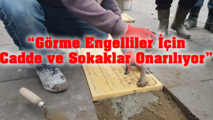 Alaşehir Belediyesi Görme Engelli Yollarını Onarıyor