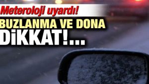 Alaşehir Çevresine Buzlanma ve Don Uyarısı
