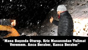 Başkan Uçak'tan Karla Mücadele