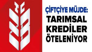 Çiftçiye Müjde! Tarımsal Krediler Ertelenecek