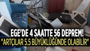 Ege Bölgesinde 4 Saatte 56 Deprem Meydana Geldi