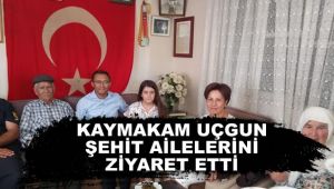Kaymakam Uçgun Şehit Ailelerini Unutmadı