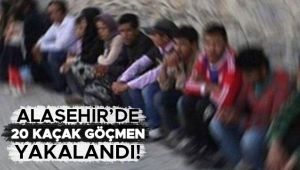 Alaşehir'de Afganistan Uyruklu 20 Göçmen Yakalandı