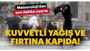 Alaşehir Dikkat ! Gök Gürültülü ve Sağanak Geliyor