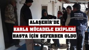 Alaşehir'de Hasta Yaşlı Kadının İmdadına Büyükşehir Ekipleri Yetişti