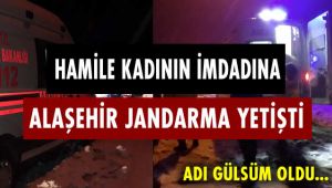 Alaşehir Jandarma'nın Karla Mücadelesi Mutlu Bitti Adı 