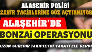 Alaşehir'de 'Asayiş' Ekiplerinden Bonzai Operasyonu