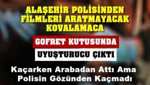 Alaşehir'de Kovalanan Araçtan Atılan Gofret Kutusunda Uyuşturucu Madde Çıktı