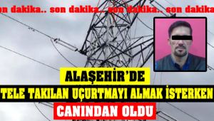 Alaşehir'de Elektrik Teline Takılan Uçurtmayı Almak İsterken Canından Oldu