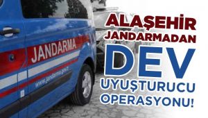 Alaşehir Jandarma'dan Dev Uyuşturucu Operasyonu : 5 Gözaltı