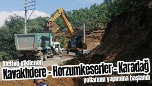 Alaşehir'de Aşırı Yağıştan Etkilenen Yolların Yapımına Başlandı