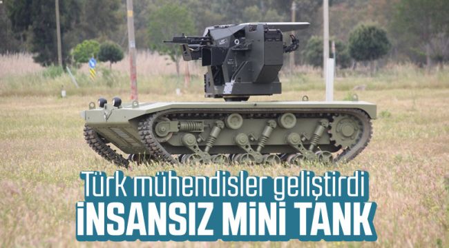 Türk Mühendisleri Geliştirdi : İnsansız Mini Tank