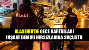 Alaşehir'de Mahalle Bekçileri İnşaat Demiri Hırsızlığı Yapan 3 Zanlıyı Suçüstü Yakaladı