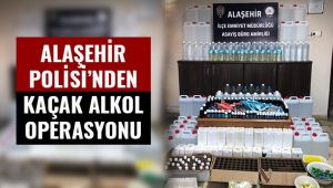 Alaşehir'de 297 litre kaçak alkol ele geçirildi