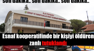 Alaşehir'de esnaf kooperatifinde bir kişiyi öldüren zanlı tutuklandı