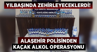 Alaşehir'de kaçak alkol operasyonu : 1 Gözaltı