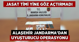 Alaşehir jandarmadan uyuşturucu operasyonu 1 kişi yakalandı
