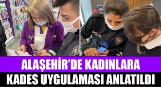 Alaşehir'de kadınlara KADES uygulaması anlatıldı