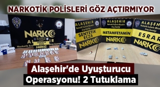 Alaşehir'de yapılan uyuşturucu operasyonlarında 2 kişi tutuklandı