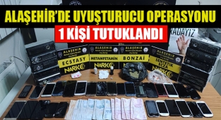 Alaşehir'de iki adrese yapılan eş zamanlı uyuşturucu operasyonlarında 1 kişi tutuklandı