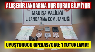 Alaşehir Jandarmadan uyuşturucu operasyonu 1 tutuklama
