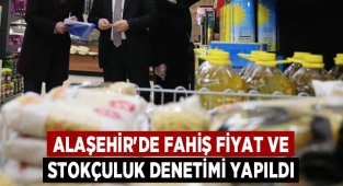 Alaşehir'de marketlerde 