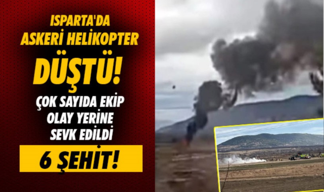 Isparta Helikopter Kazasında 6 Şehidimiz Var!
