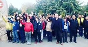 Alaşehir Belediyesi Personelleri Türkeş'in Kabrinde Andımızı Okudu